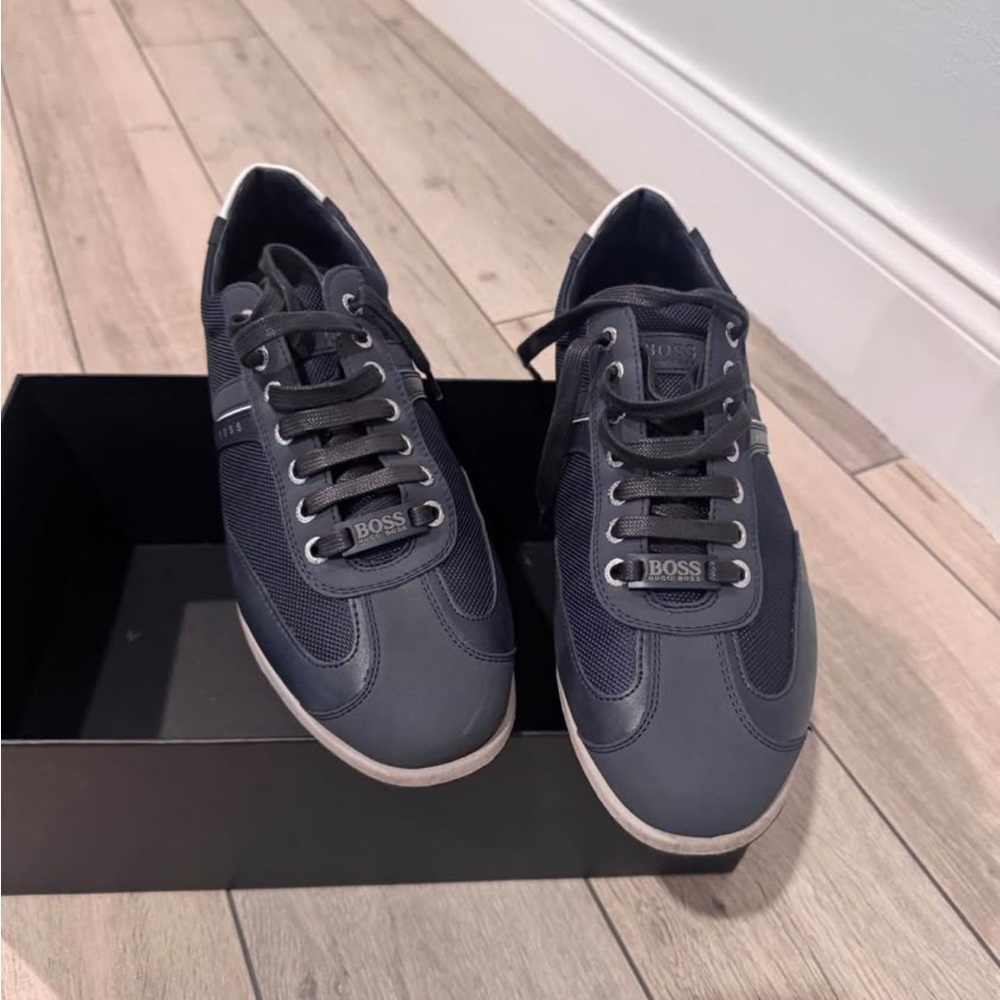 Boss Men's Dark Gray Sneakers